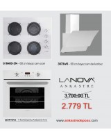 Lanova Ankastre Beyaz Set 3 ( G 16400-214 + 2204TW01 + 3073W6 )